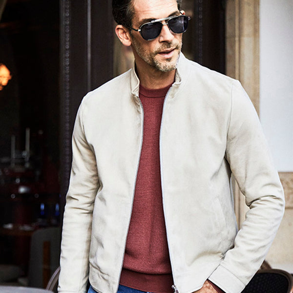 最終価格【極美品】Louis W. A.P.C レザーブルゾン グレー レザーブルゾン – 買えるLEON