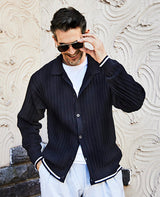 LEON別注 ニットポロカーディガン