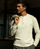 LEON別注 長袖ヘンリーネックT