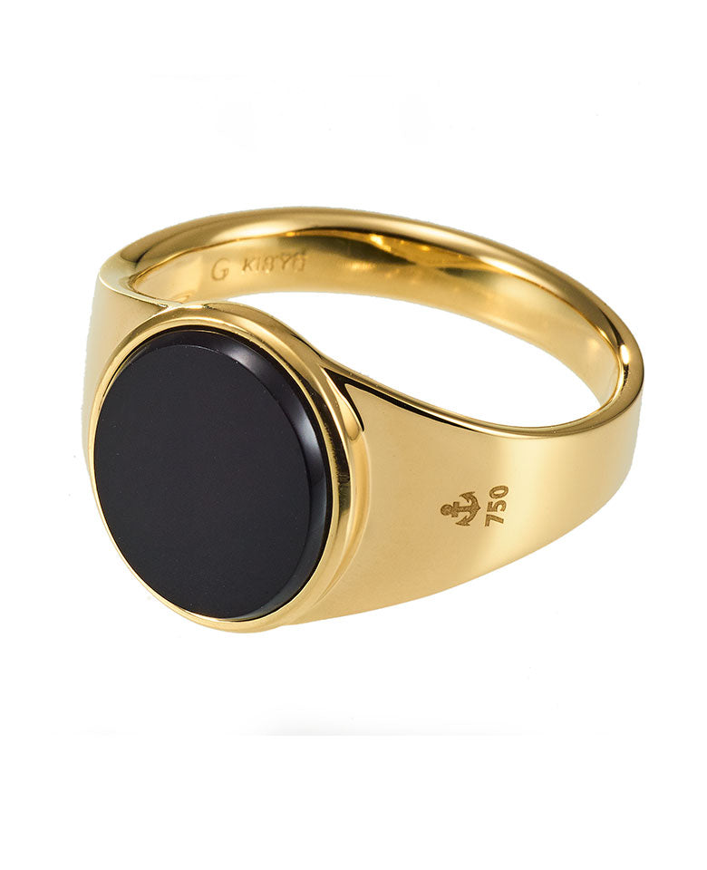 SIGNET RING（ K18YG オニキス）