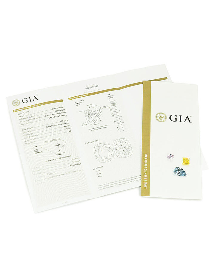 F インテンス パープリッシュ ピンクダイヤモンド SI2 1.02