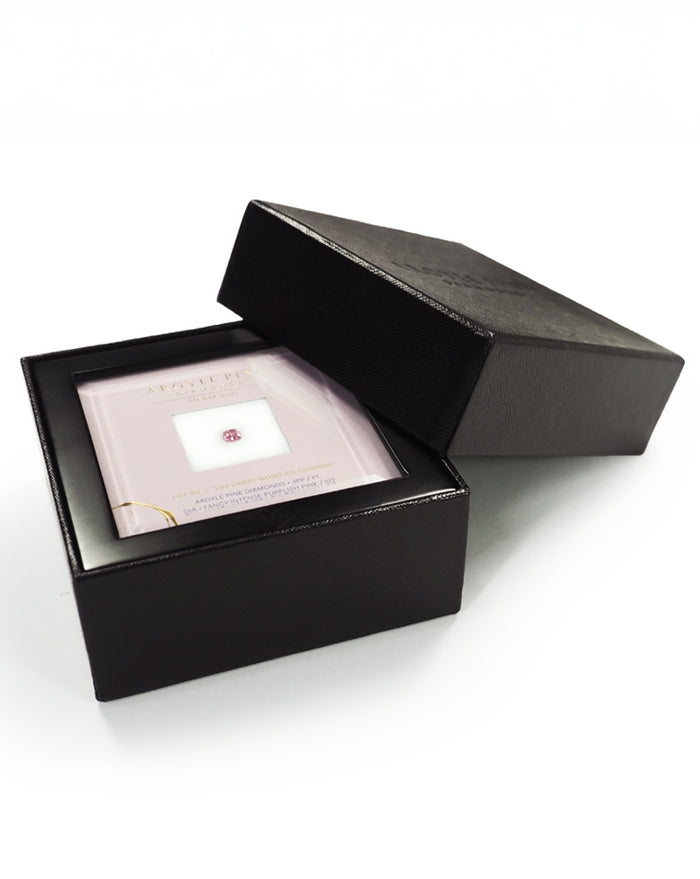 pinkdia　Sサイズ　10箱　② F インテンス パープリッシュ ピンクダイヤモンド SI2 1.02