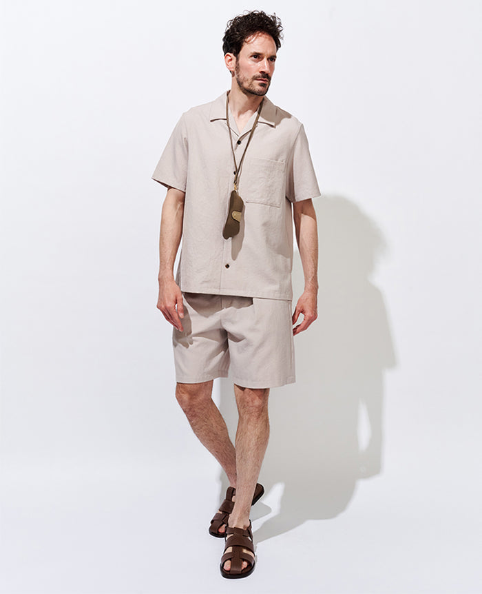 ポリエステル/コットン/リネンツイルセットアップ（L.PINK