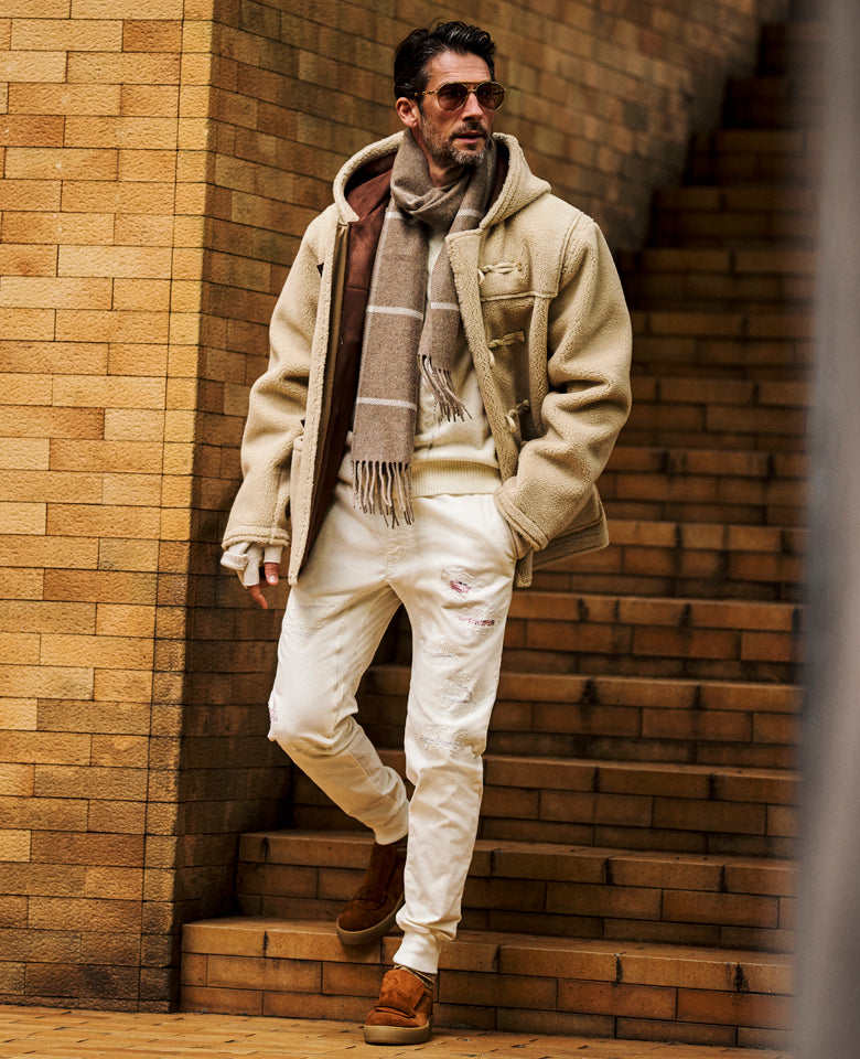 LEON別注 ストレッチコーデュロイ 裾リブイージーパンツ