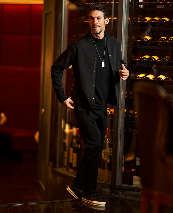 LEON別注 リネアニットカーディガンブルゾン