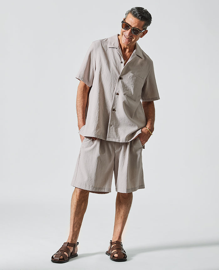 TENDERLOIN オープンカラーシャツ コットンポリ size S コットンポリエステルジャージー オープンカラーシャツ