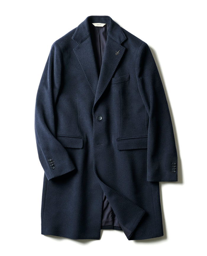 LEON　Herno カシミヤ100% メンズ チェスターコート 44 LEON様専用 Herno カシミヤ100% メンズ チェスターコート 44 - メルカリ