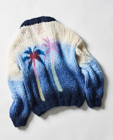 Knit cardigan "GRAFITTI Palm Tree"