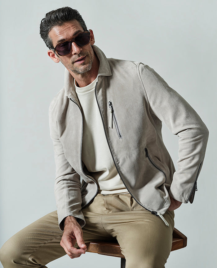 エトロ　ファースエードレザーコート ETRO レザージャケット | ブラウン | FARFETCH JP