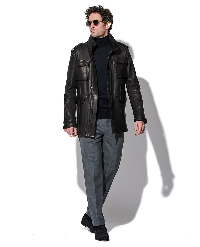 定価23万円 kiryuyrik CowHide LongW-Riders L LEON別注 M65 – 買えるLEON