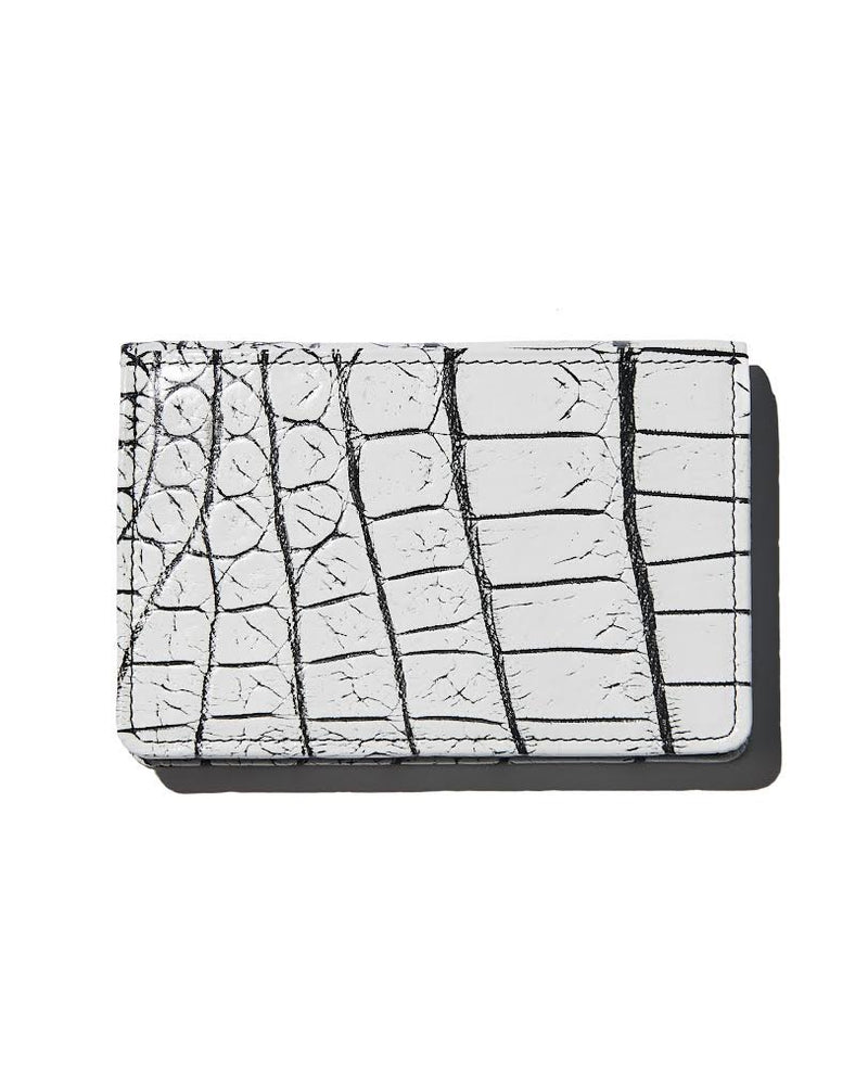 Genuine crocodile business card holder