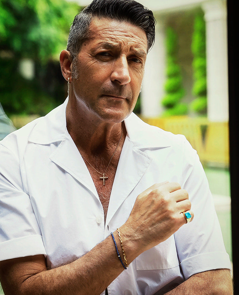 シグネットリング(K18YG ターコイズ)