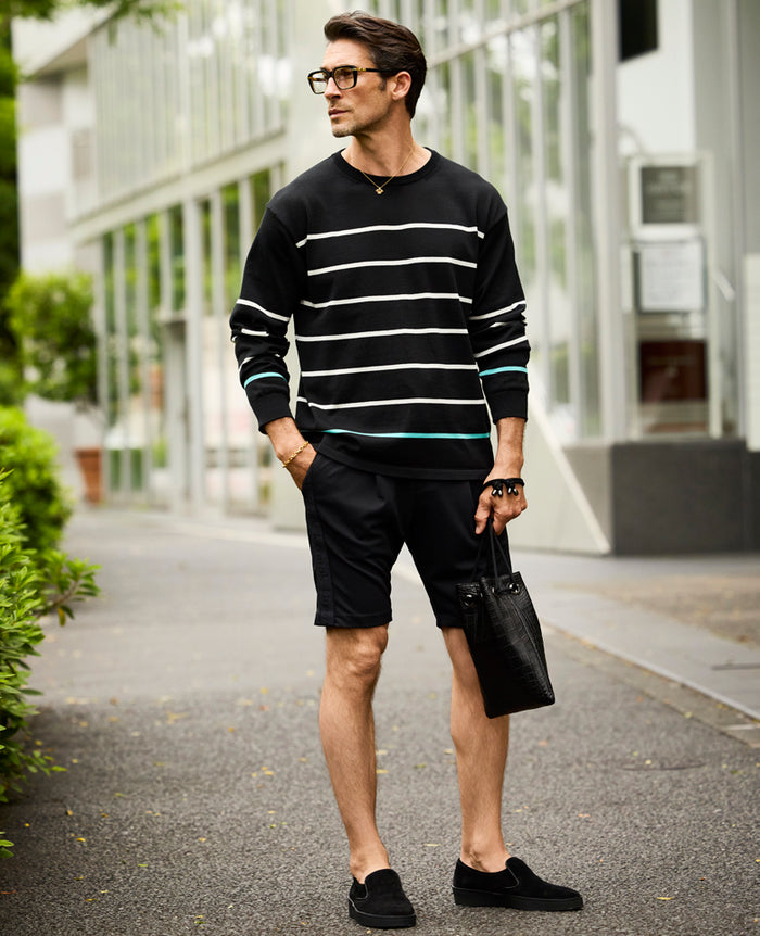 BANDEL×LEON HALF PANTS サイズⅢ　M ラインショートパンツ – 買えるLEON