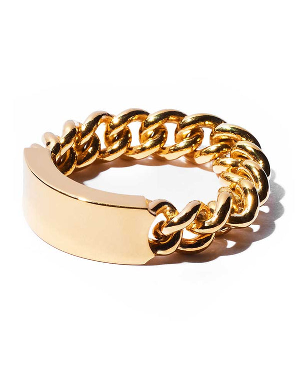 Blank logo ID Chain Ring