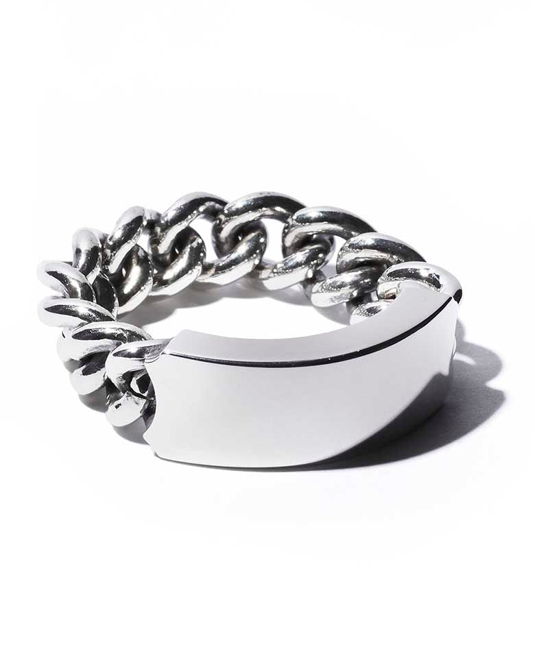 Blank logo ID Chain Ring