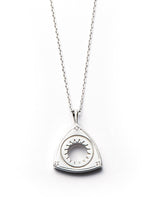 rotary engine rotor motif necklace