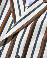 striped double jacket