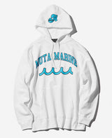 ACANTHUS x muta MARINE 
College Logo Hooded Sweatshirt