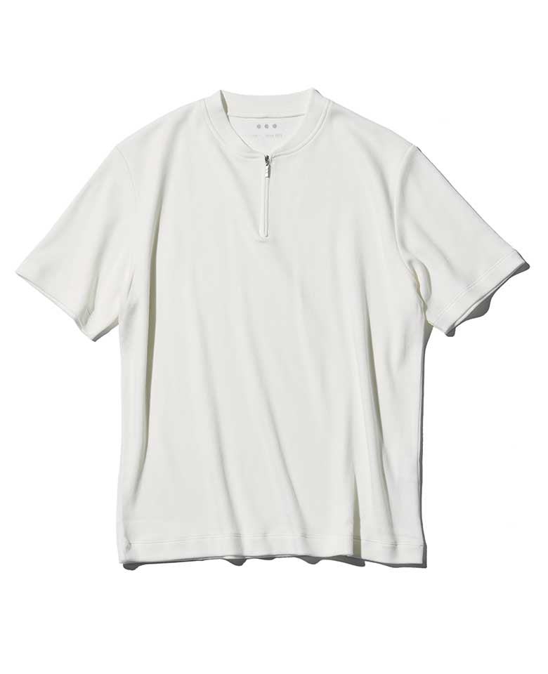 Men's organic smooth half zip