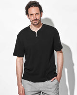 Men's organic smooth half zip