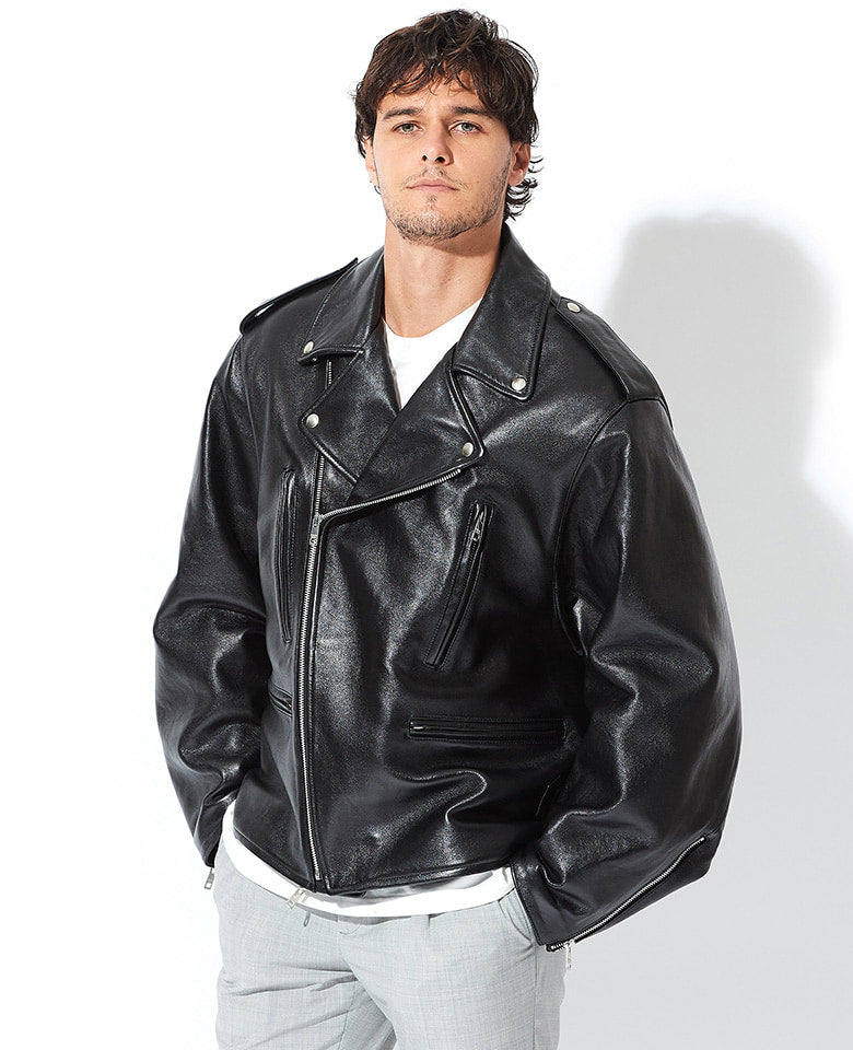 double ended vintage leather jacket – 買えるLEON