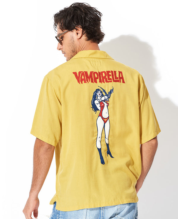 VAMPIRELLA/VAMPIRELLA刺繍 ボウリングシャツ