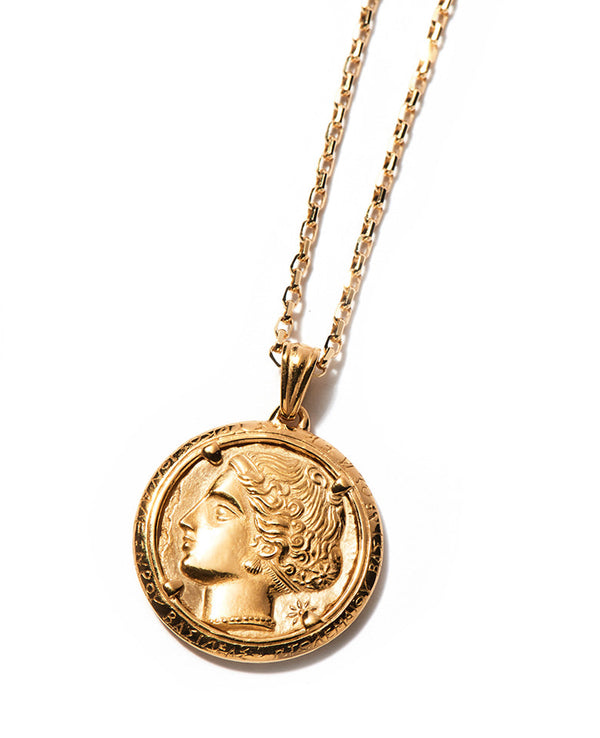 Egyptian mythology antique coin style pendant Aphrodite