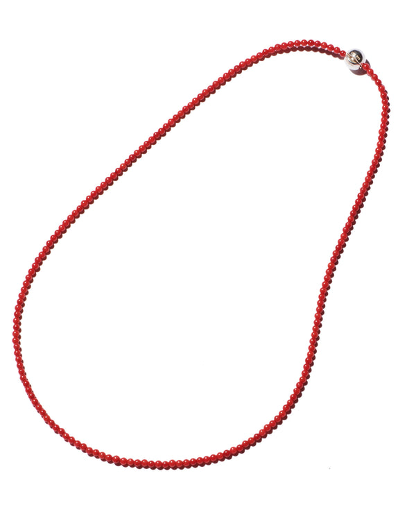 coral multiface necklace