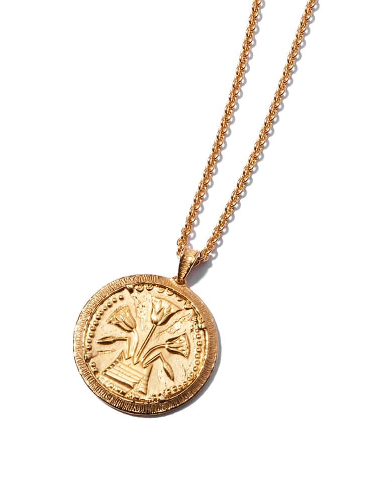 Egyptian mythology antique coin style pendant