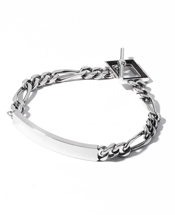 Blank logo ID Figaro bracelet