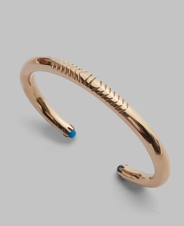 Classic Terminal K18 Gold Bangle