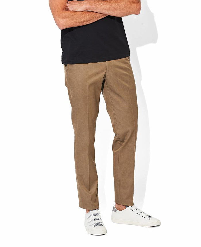 Supima triple plied & yarn dyed stretch chino plain front – 買えるLEON