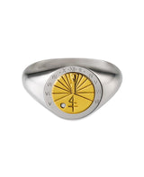 SUN DIAL.リング（PT950 K18YG ダイヤモンド）