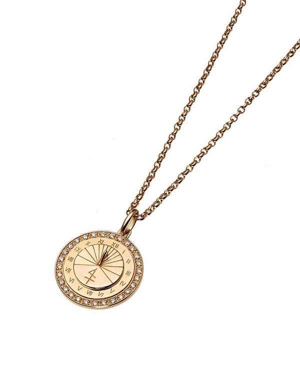 SUN DIAL. Pendant top (K18PG diamond)