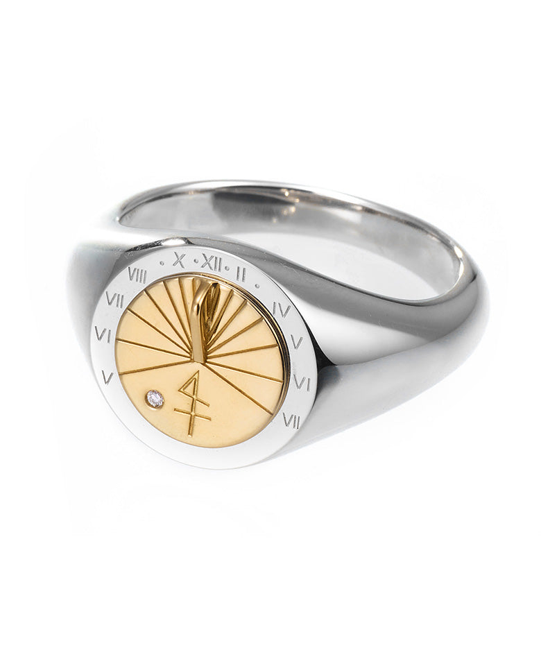 SUN DIAL. Ring (SV925 K18YG Diamond)