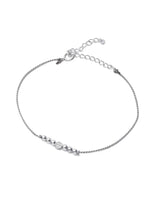 Diamond cord bracelet (K10WG)