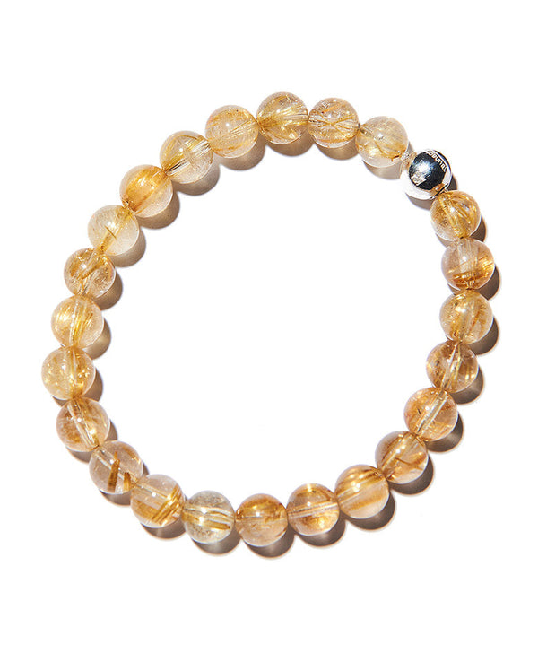 [LEON special order] Power stone bracelet/gold rutilated