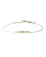 Diamond cord bracelet (10KYG)