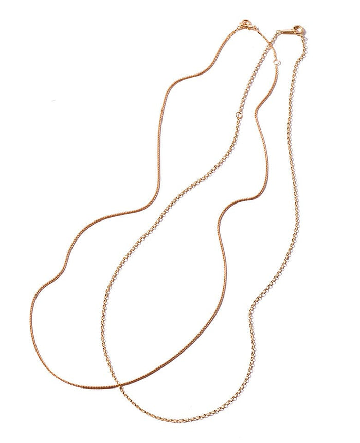 K18YG ネックレス K18YG ミラーカットチェーン ネックレス（261052） ｜ women