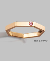 【LEON別注】ヘプタゴンBS三連ピンキーリング
