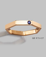 【LEON別注】ヘプタゴンBS三連ピンキーリング