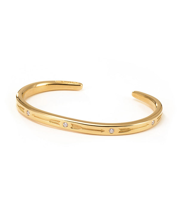 Taget Aroows K18 YG + 5-Diamonds Bangle